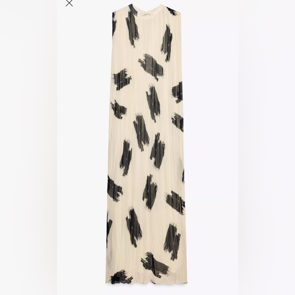 Zara ZW collection printed  midi dress - Picture 4 of 5